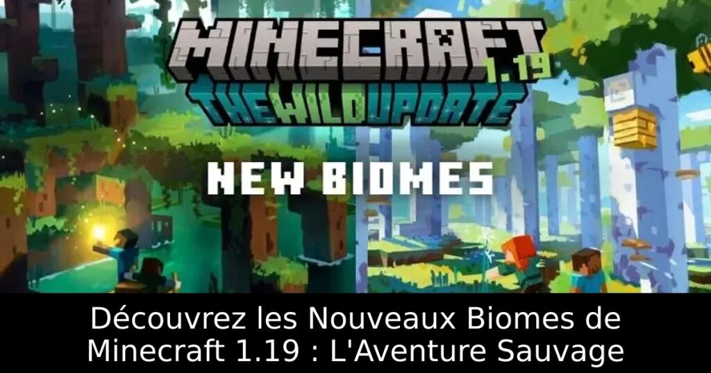 Découvrez les Nouveaux Biomes de Minecraft 1.19 : L&rsquo;Aventure Sauvage