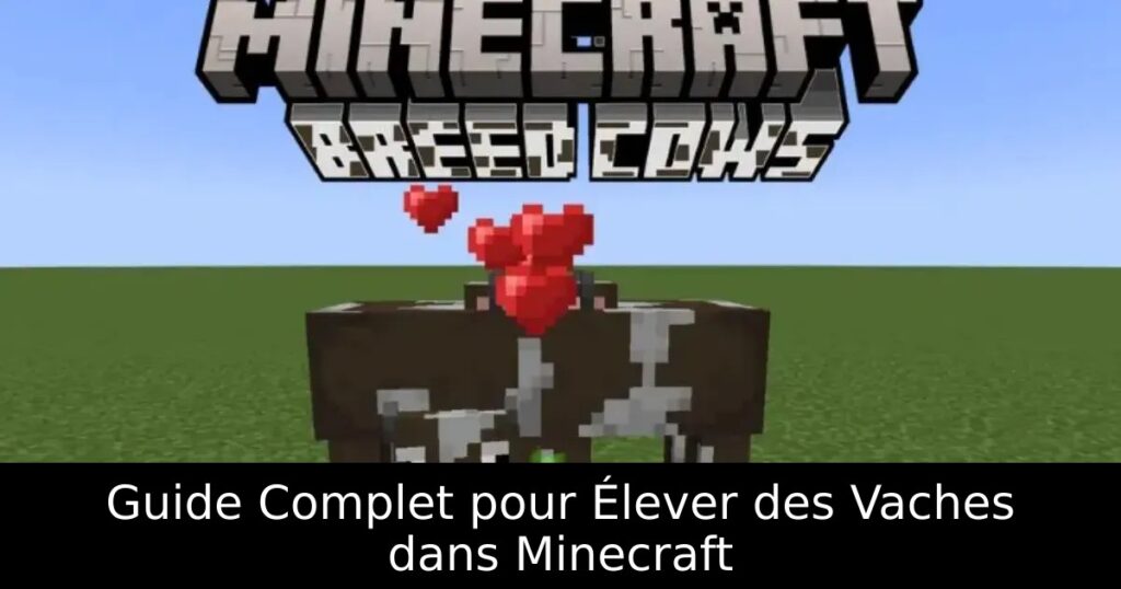 Guide Complet pour Élever des Vaches dans Minecraft