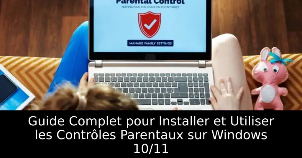 Guide Complet pour Installer et Utiliser les Contrôles Parentaux sur Windows 10/11