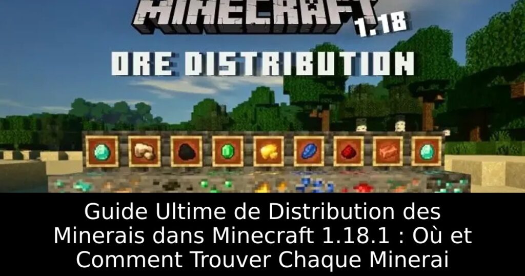Guide Ultime de Distribution des Minerais dans Minecraft 1.18.1 : Où et Comment Trouver Chaque Minerai