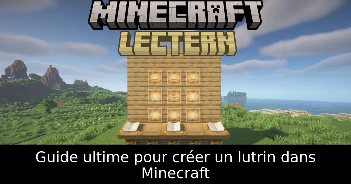 Guide ultime pour créer un lutrin dans Minecraft
