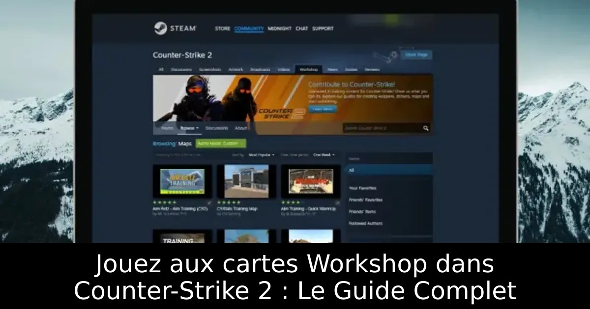 Jouez aux cartes Workshop dans Counter-Strike 2 : Le Guide Complet