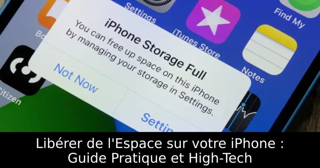 Libérer de l&rsquo;Espace sur votre iPhone : Guide Pratique et High-Tech