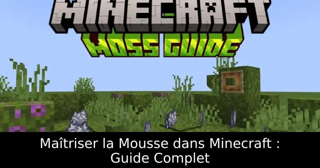 Maîtriser la Mousse dans Minecraft : Guide Complet