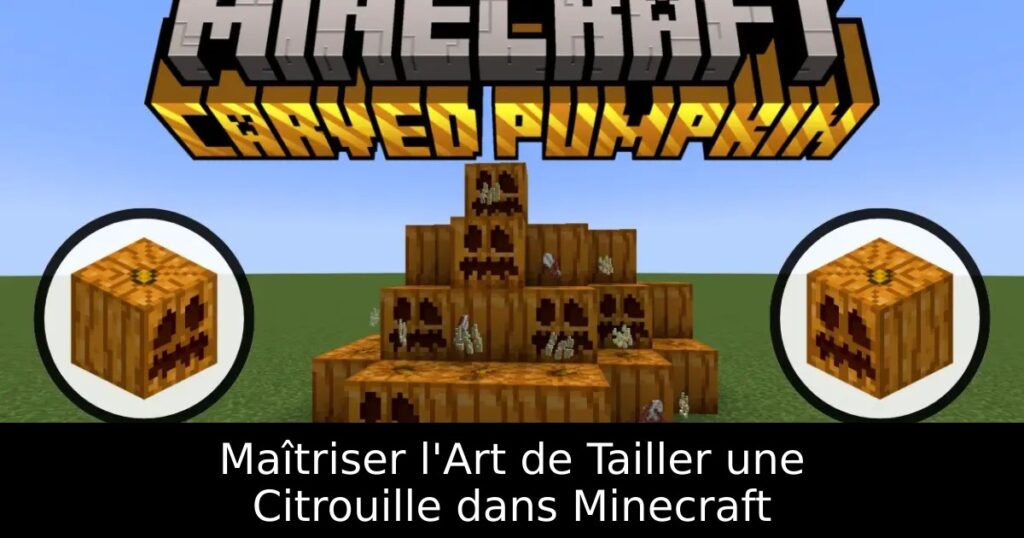Maîtriser l&rsquo;Art de Tailler une Citrouille dans Minecraft