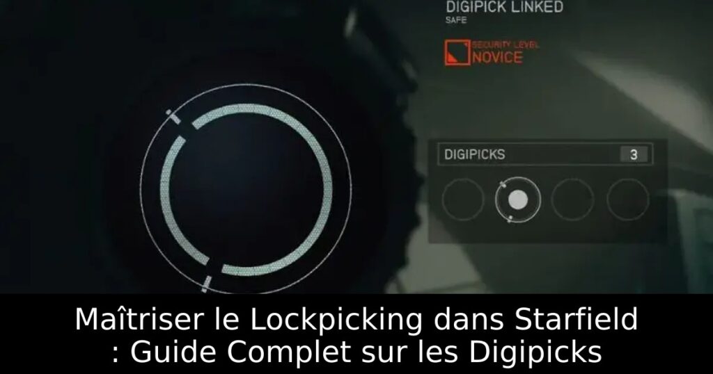 Maîtriser le Lockpicking dans Starfield : Guide Complet sur les Digipicks