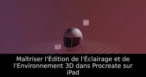 Maîtriser l&rsquo;Édition de l&rsquo;Éclairage et de l&rsquo;Environnement 3D dans Procreate sur iPad