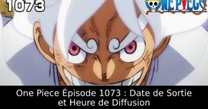 One Piece Épisode 1073 : Date de Sortie et Heure de Diffusion