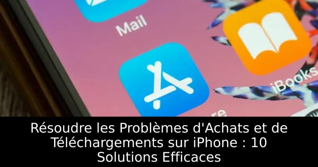 Résoudre les Problèmes d&rsquo;Achats et de Téléchargements sur iPhone : 10 Solutions Efficaces