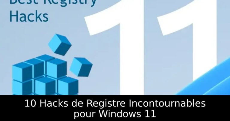 10 Hacks de Registre Incontournables pour Windows 11