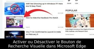 Activer ou Désactiver le Bouton de Recherche Visuelle dans Microsoft Edge
