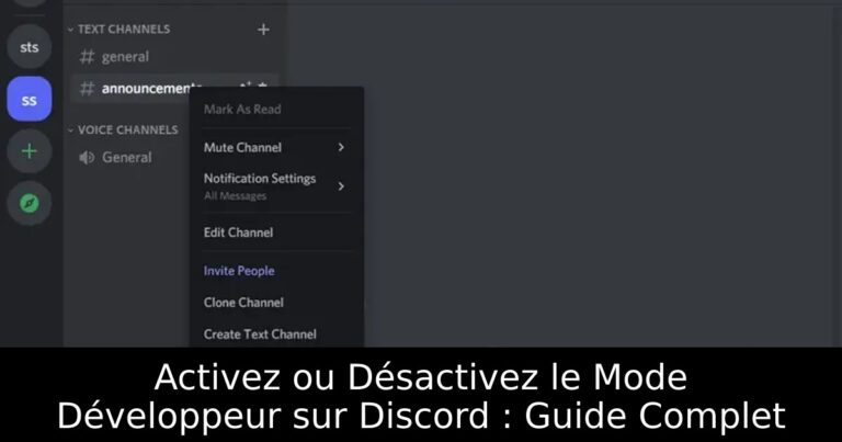 Activez ou Désactivez le Mode Développeur sur Discord : Guide Complet