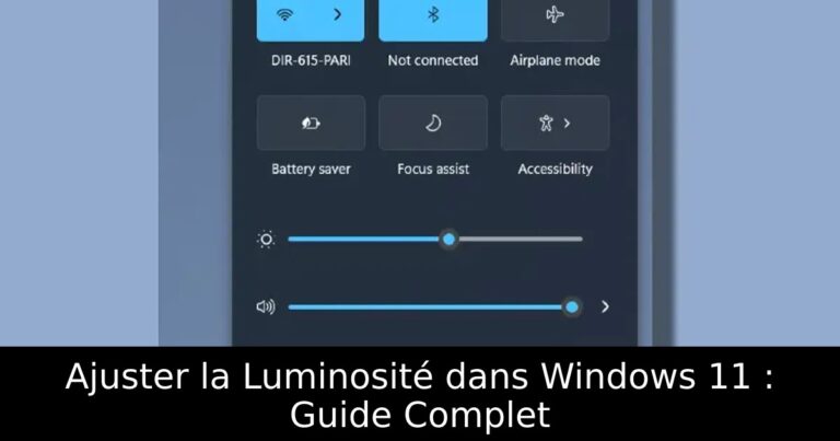 Ajuster la Luminosité dans Windows 11 : Guide Complet