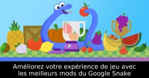 Améliorez votre expérience de jeu avec les meilleurs mods du Google Snake