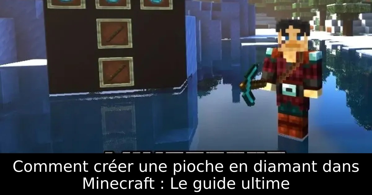 Comment créer une pioche en diamant dans Minecraft : Le guide ultime