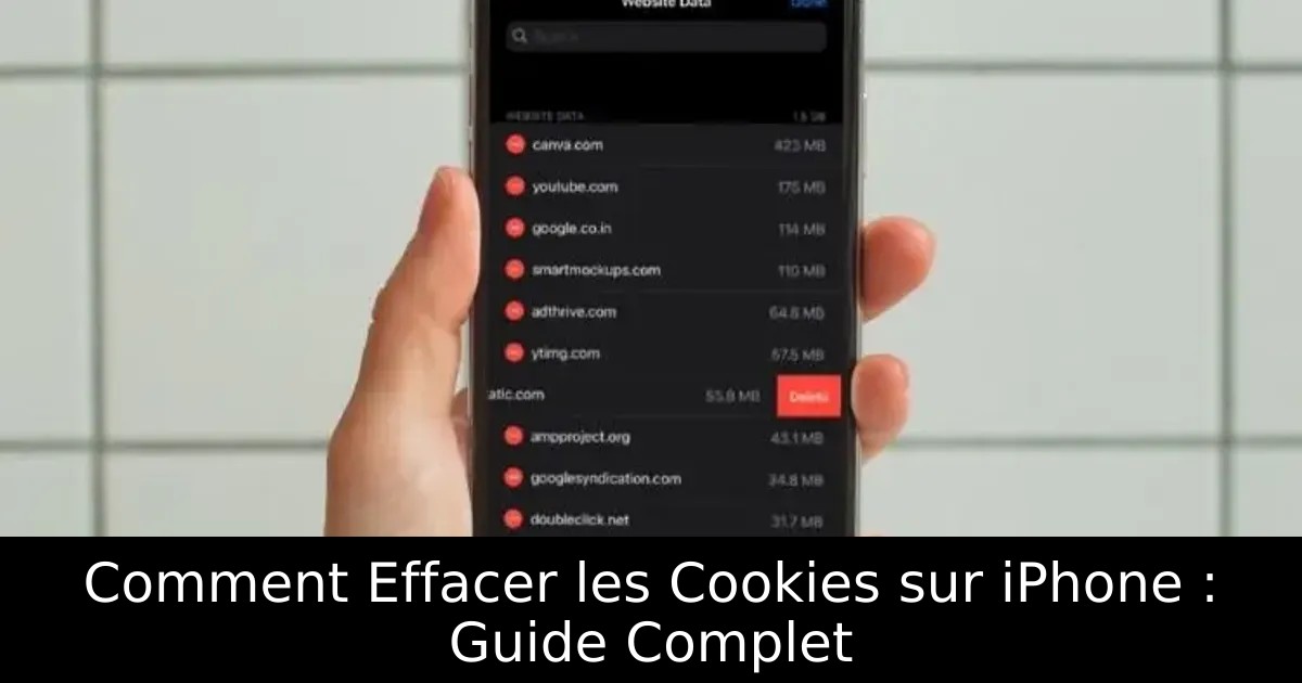 Comment Effacer les Cookies sur iPhone : Guide Complet