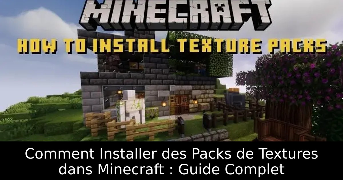 Comment Installer des Packs de Textures dans Minecraft : Guide Complet