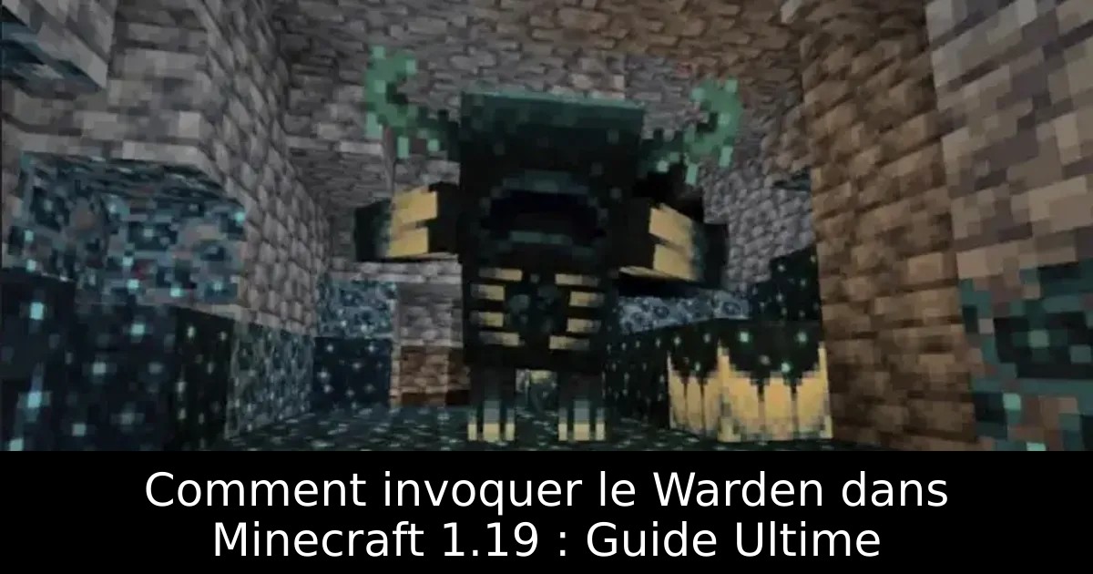 Comment invoquer le Warden dans Minecraft 1.19 : Guide Ultime
