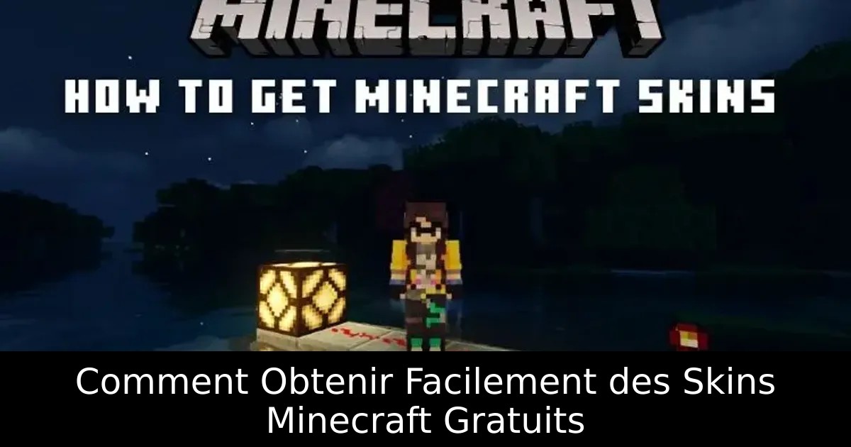 Comment Obtenir Facilement des Skins Minecraft Gratuits