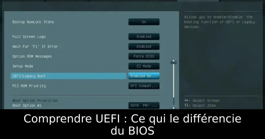 Comprendre UEFI : Ce qui le différencie du BIOS