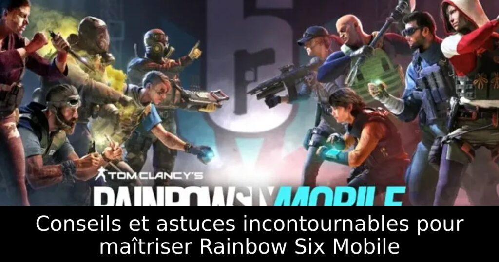 Conseils et astuces incontournables pour maîtriser Rainbow Six Mobile