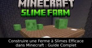 Construire une Ferme à Slimes Efficace dans Minecraft : Guide Complet