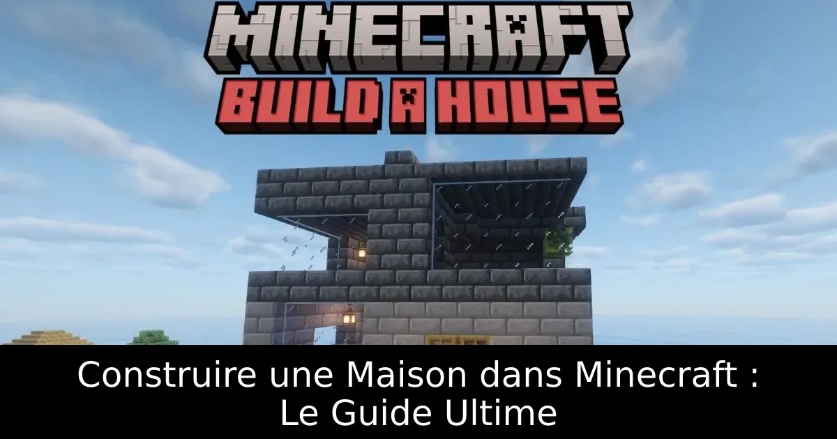 Construire une Maison dans Minecraft : Le Guide Ultime