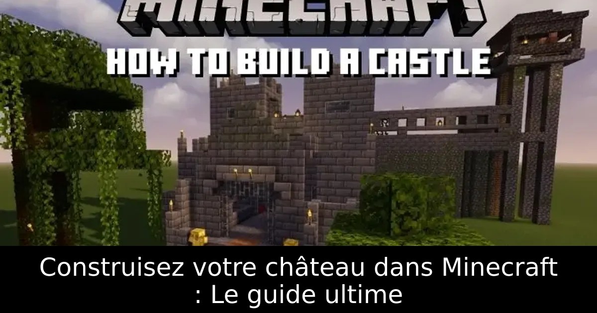 Construisez votre château dans Minecraft : Le guide ultime