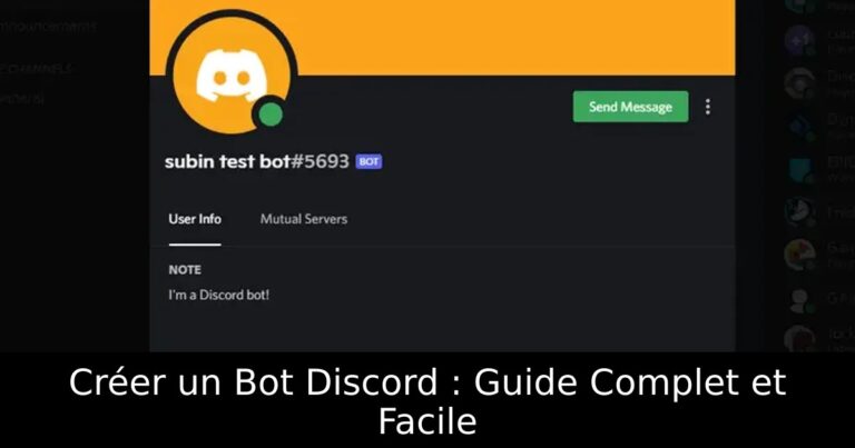Créer un Bot Discord : Guide Complet et Facile