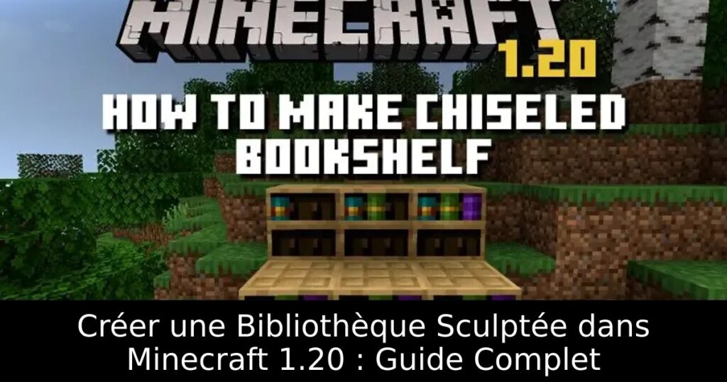 Créer une Bibliothèque Sculptée dans Minecraft 1.20 : Guide Complet