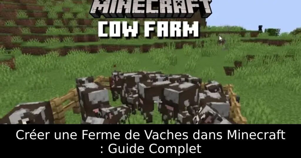 Créer une Ferme de Vaches dans Minecraft : Guide Complet