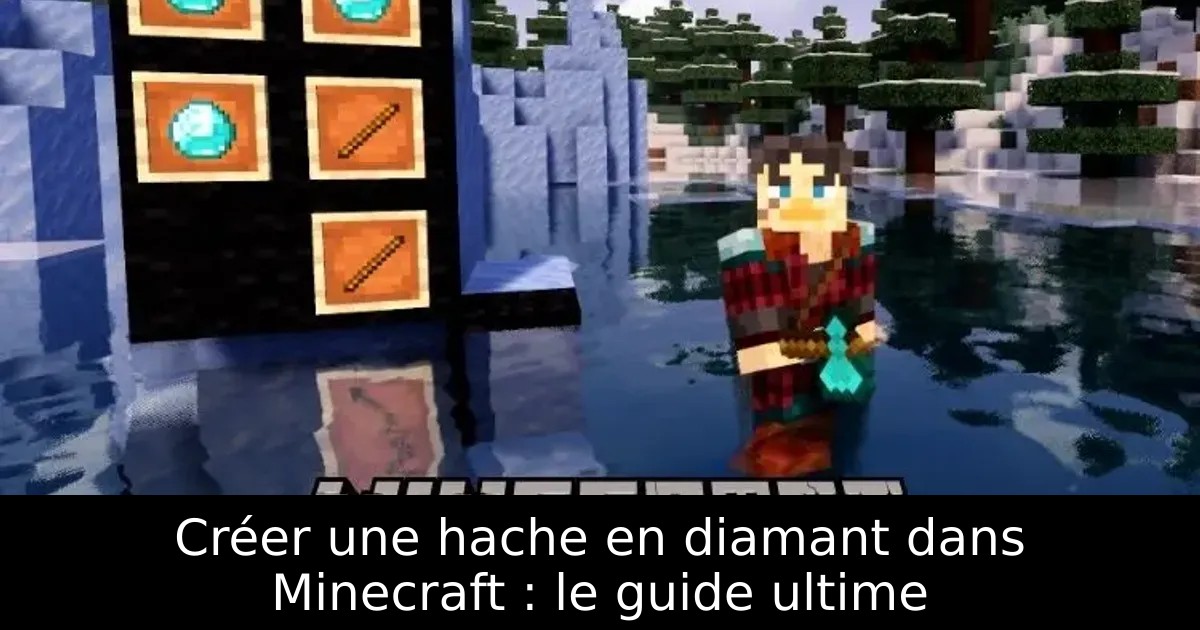 Créer une hache en diamant dans Minecraft : le guide ultime