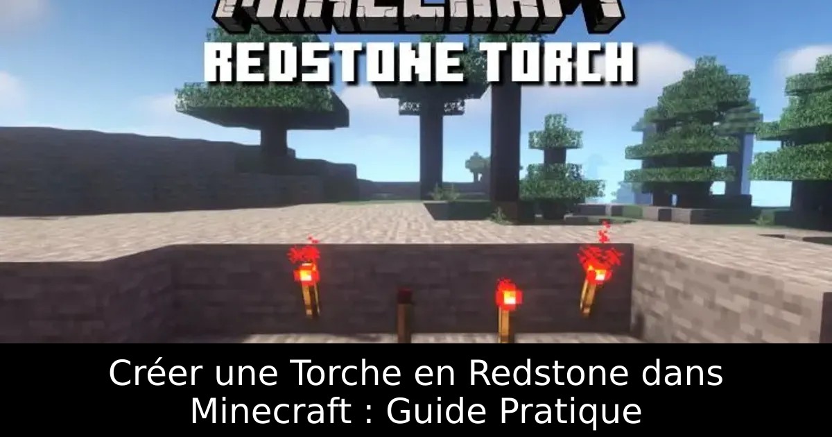 Créer une Torche en Redstone dans Minecraft : Guide Pratique