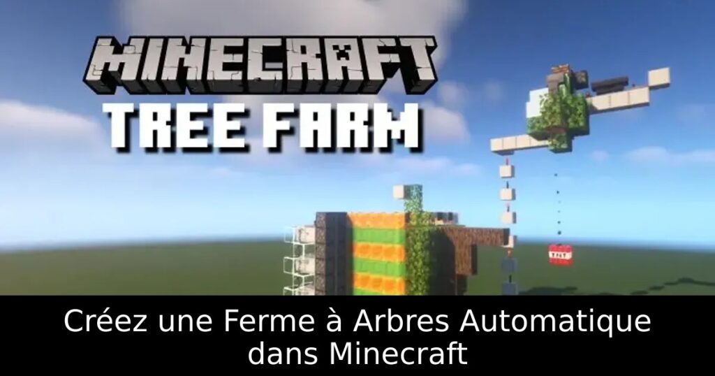 Créez une Ferme à Arbres Automatique dans Minecraft