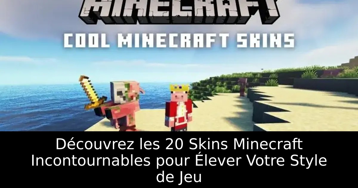 Découvrez les 20 Skins Minecraft Incontournables pour Élever Votre Style de Jeu