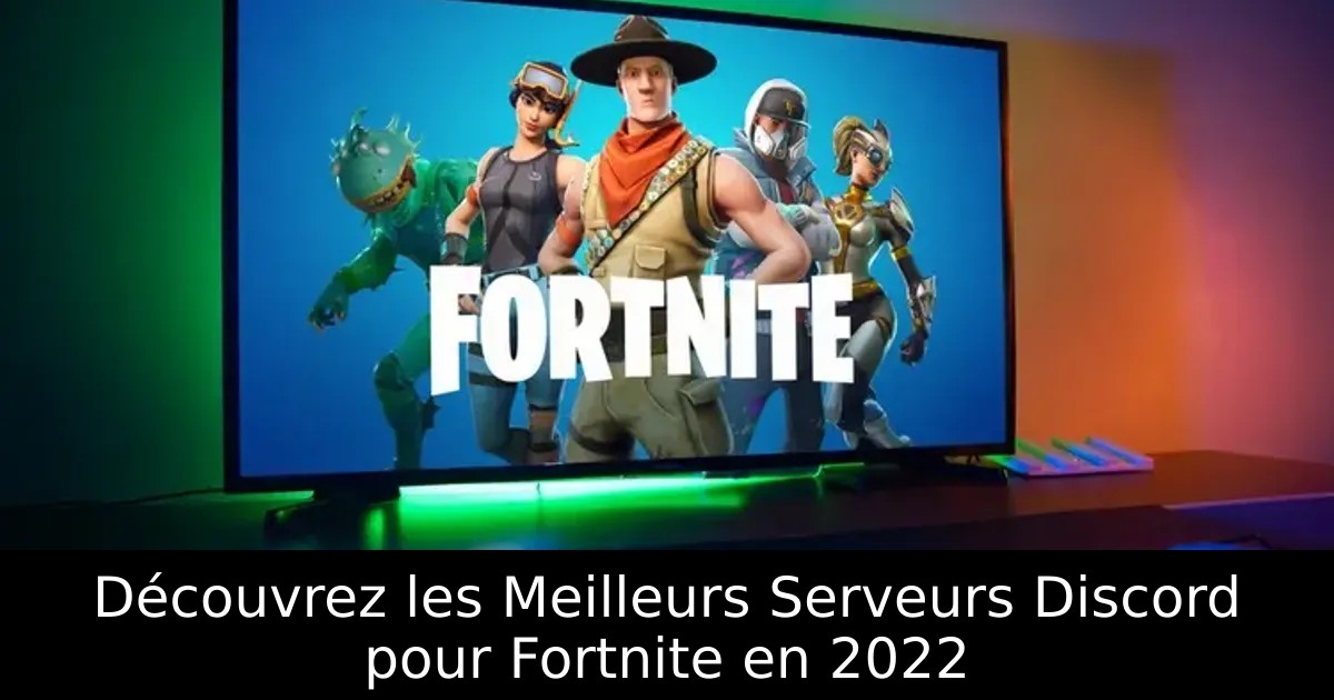 Découvrez les Meilleurs Serveurs Discord pour Fortnite en 2022