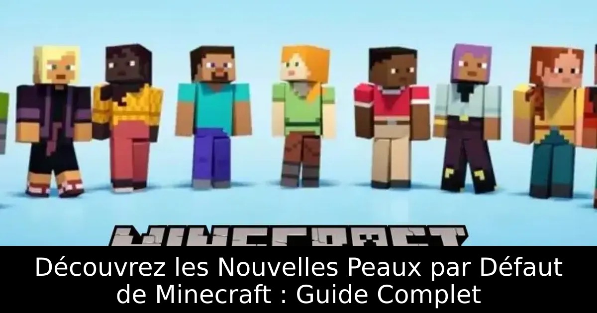 Découvrez les Nouvelles Peaux par Défaut de Minecraft : Guide Complet