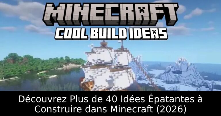 Découvrez Plus de 40 Idées Épatantes à Construire dans Minecraft (2026)