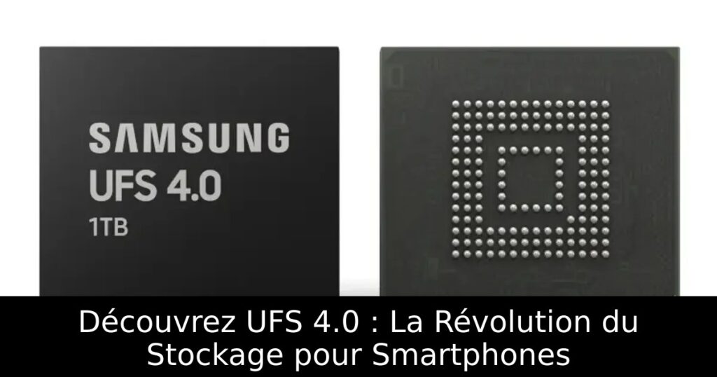 Découvrez UFS 4.0 : La Révolution du Stockage pour Smartphones