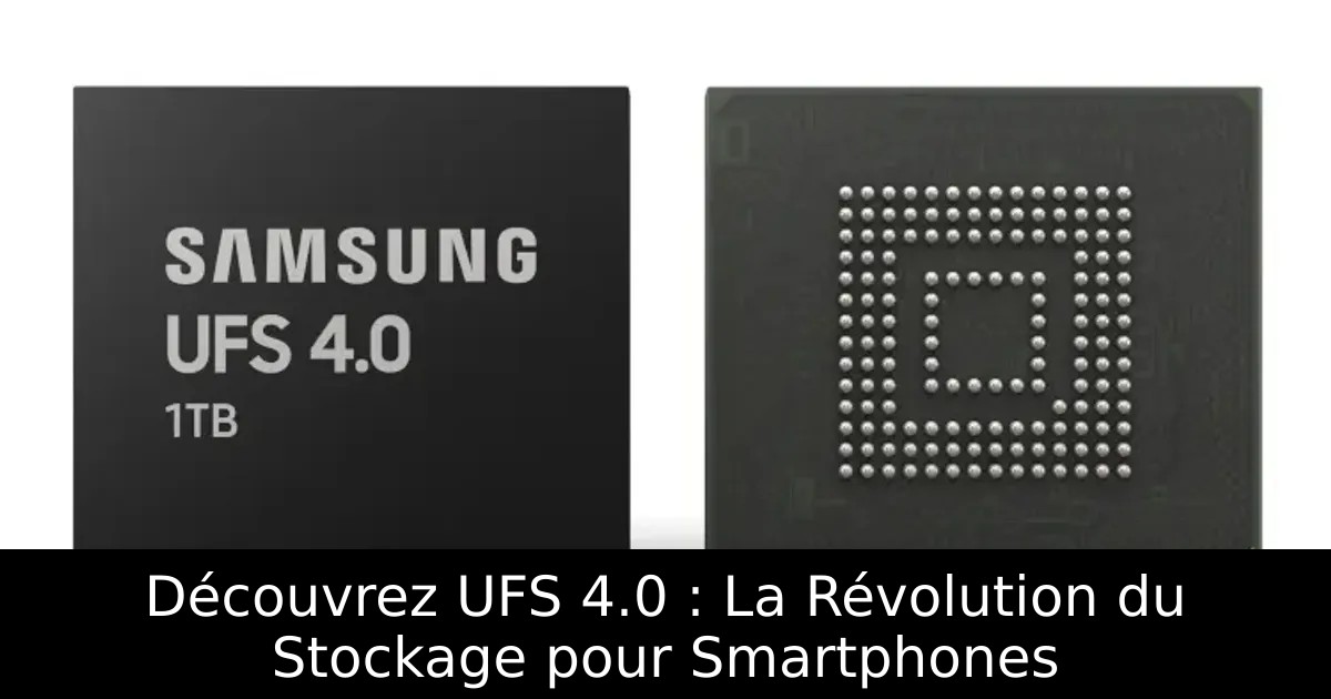 Découvrez UFS 4.0 : La Révolution du Stockage pour Smartphones