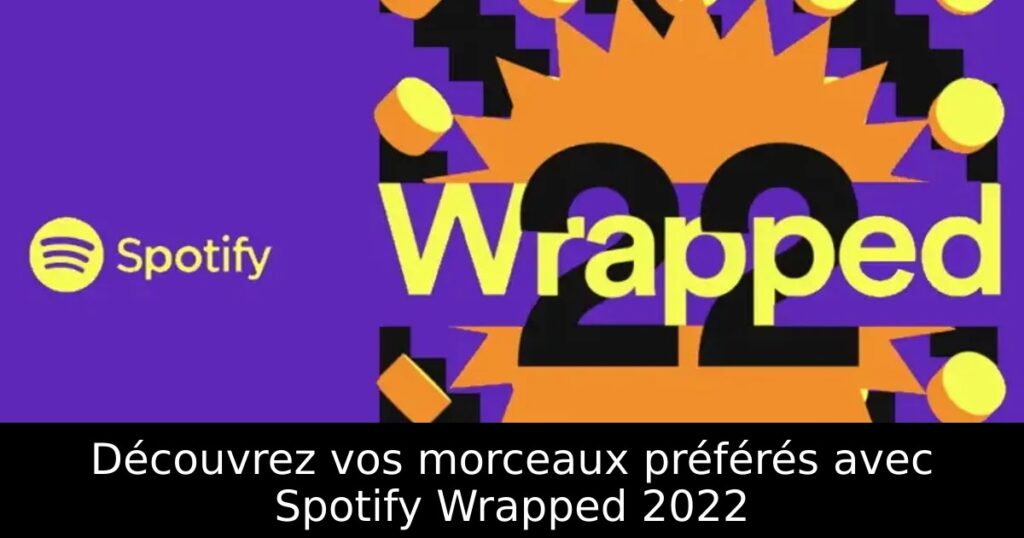 Découvrez vos morceaux préférés avec Spotify Wrapped 2022