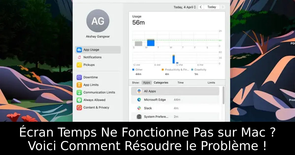 Écran Temps Ne Fonctionne Pas sur Mac ? Voici Comment Résoudre le Problème !