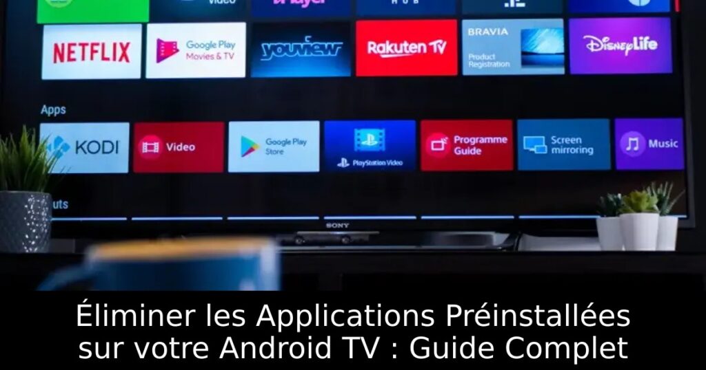 Éliminer les Applications Préinstallées sur votre Android TV : Guide Complet