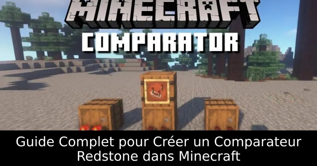 Guide Complet pour Créer un Comparateur Redstone dans Minecraft