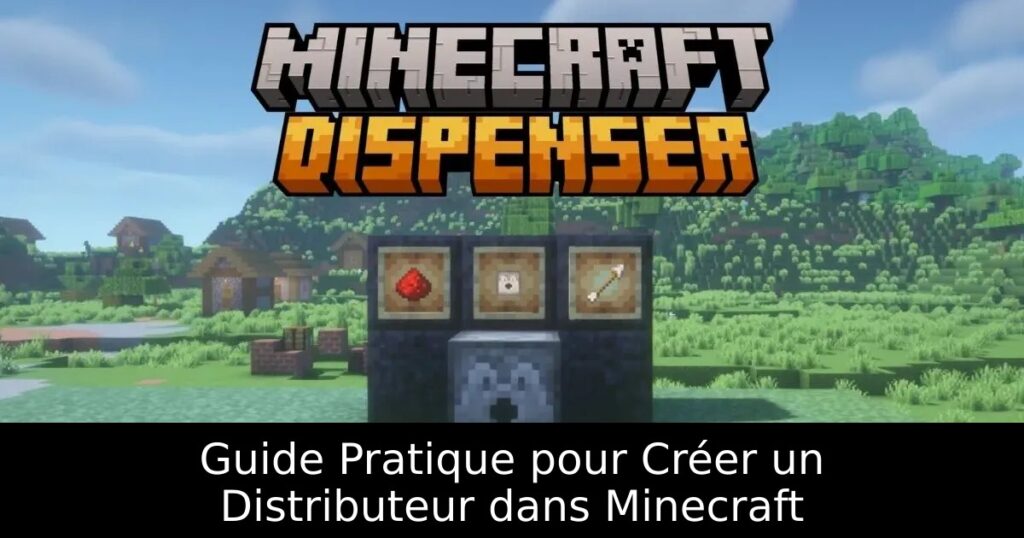 Guide Pratique pour Créer un Distributeur dans Minecraft