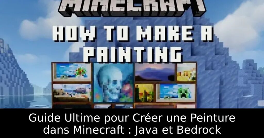 Guide Ultime pour Créer une Peinture dans Minecraft : Java et Bedrock
