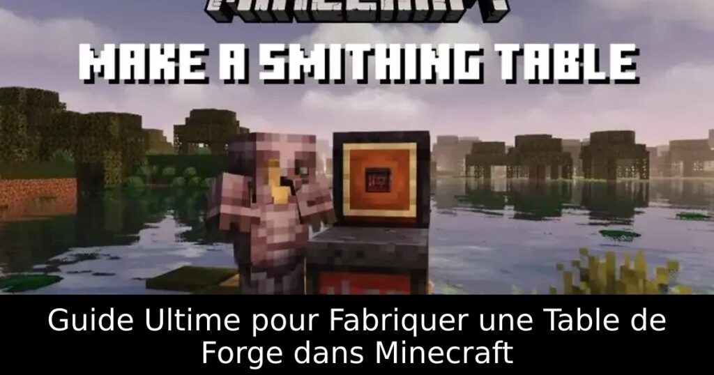 Guide Ultime pour Fabriquer une Table de Forge dans Minecraft