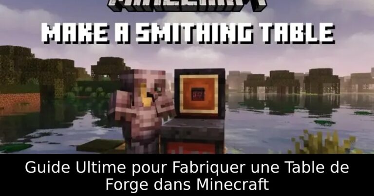 Guide Ultime pour Fabriquer une Table de Forge dans Minecraft
