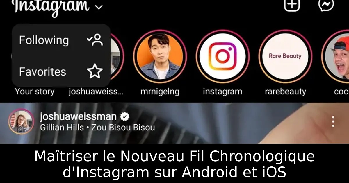 Maîtriser le Nouveau Fil Chronologique d&rsquo;Instagram sur Android et iOS