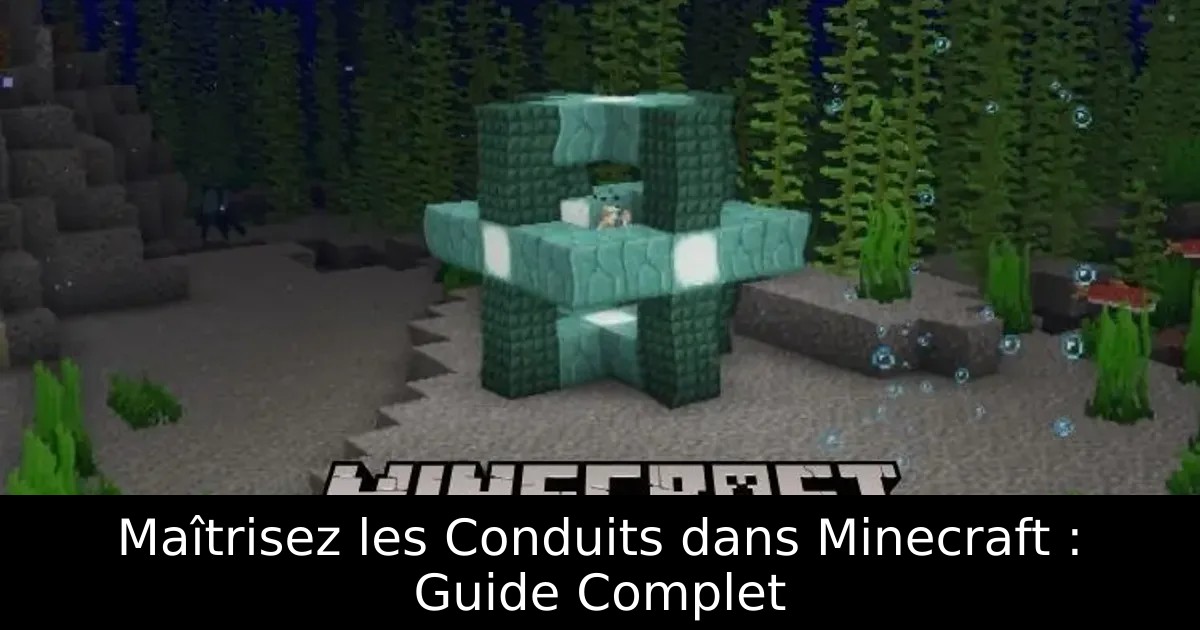 Maîtrisez les Conduits dans Minecraft : Guide Complet